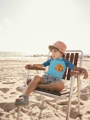 Blue Lion Rash Vest and Shorts Set (3mths-7yrs) - Image 2 of 7