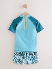 Blue Lion Rash Vest and Shorts Set (3mths-7yrs) - Image 5 of 7