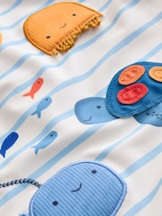 Neutral Stripe Sunsafe All-In-One Swimsuit (3mths-7yrs) - Image 8 of 8