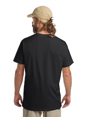 Jack Wolfskin Mens Essential 100% Cotton Black T-Shirt - Изображение 2 из 4