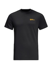 Jack Wolfskin Mens Essential 100% Cotton Black T-Shirt - Изображение 4 из 4