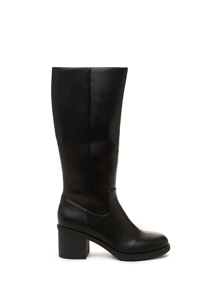 Rocket Dog Stanley Grinnel PU Tall Black Boots - Image 1 of 4