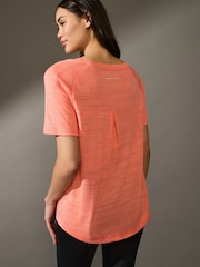 Black/Orange Active Sports Short Sleeve Crew Neck Tops 2 Pack - Image 3 of 9