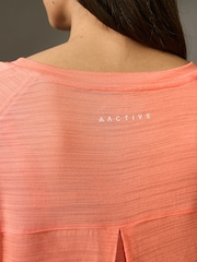 Black/Orange Active Sports Short Sleeve Crew Neck Tops 2 Pack - Image 5 of 9