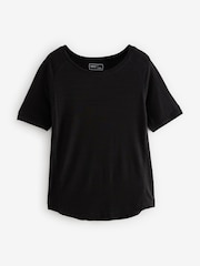 Black/Orange Active Sports Short Sleeve Crew Neck Tops 2 Pack - Image 6 of 9