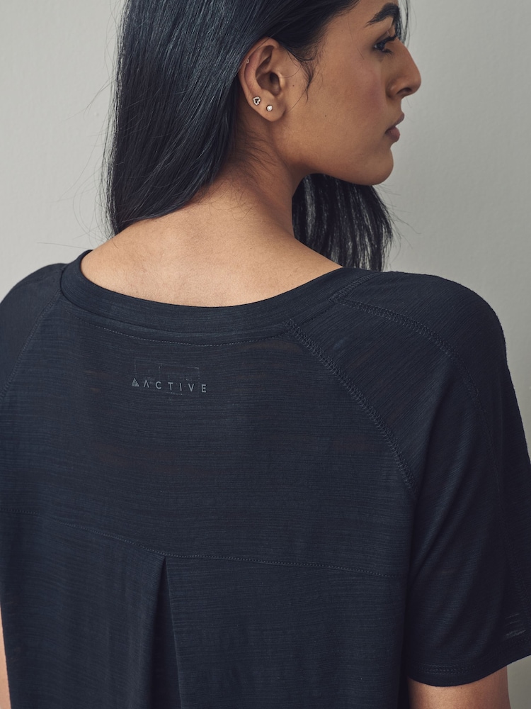 Black Crew Neck Lightweight Short Sleeve T-Shirt - Image 3 of 7