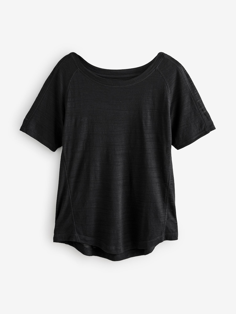Black Crew Neck Lightweight Short Sleeve T-Shirt - Image 5 of 7