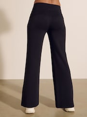 Black Supersoft Modal Wide Leg Trousers - Image 3 of 8
