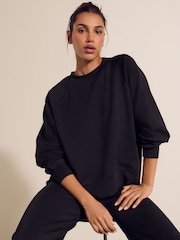 Black Supersoft Long Sweatshirt - Image 1 of 6