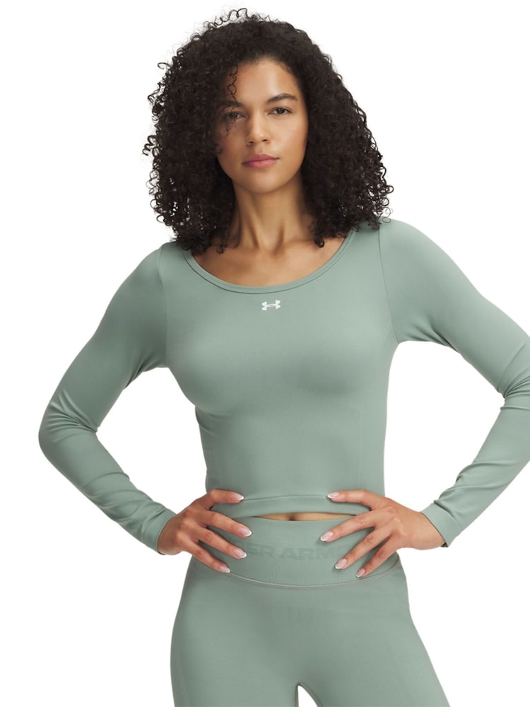 Under Armour Green Vanish Seamless Long Sleeve T-Shirt - Image 1 of 3