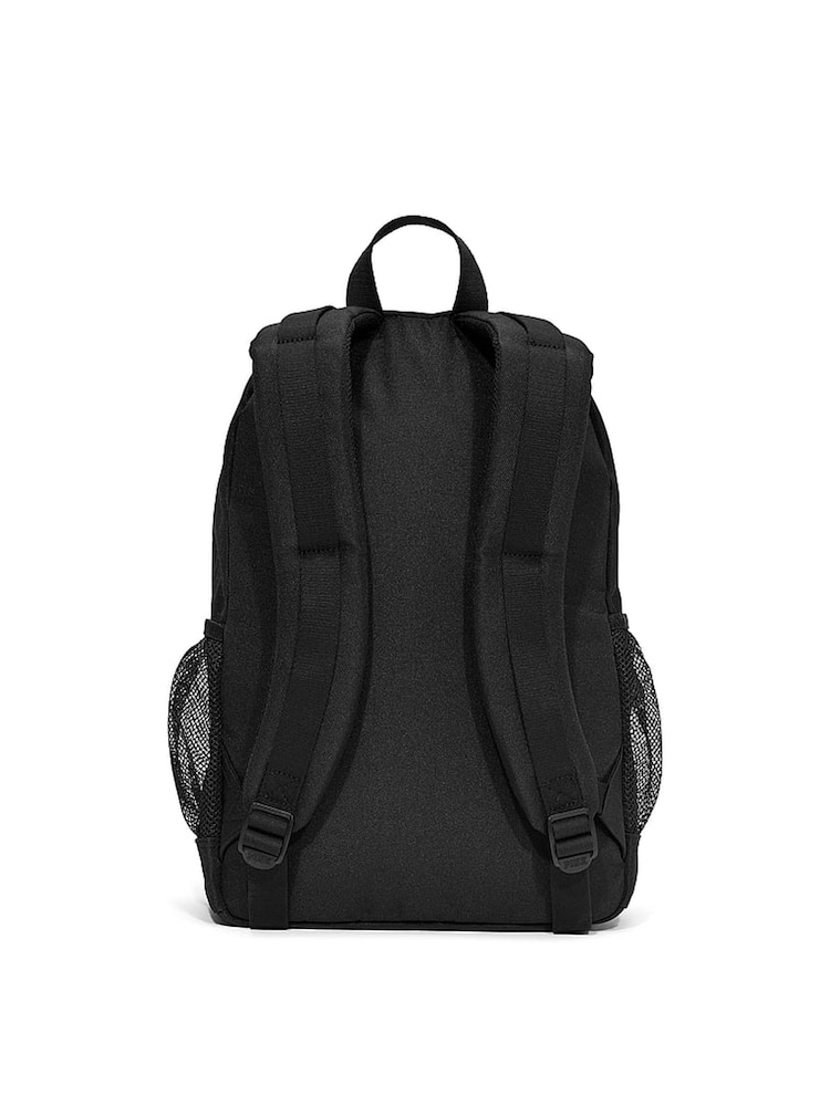 Victoria's Secret PINK Black Canvas Backpack - Image 2 of 5 Victoria's Secret PINK Black Canvas Backpack - Image 2 of 5