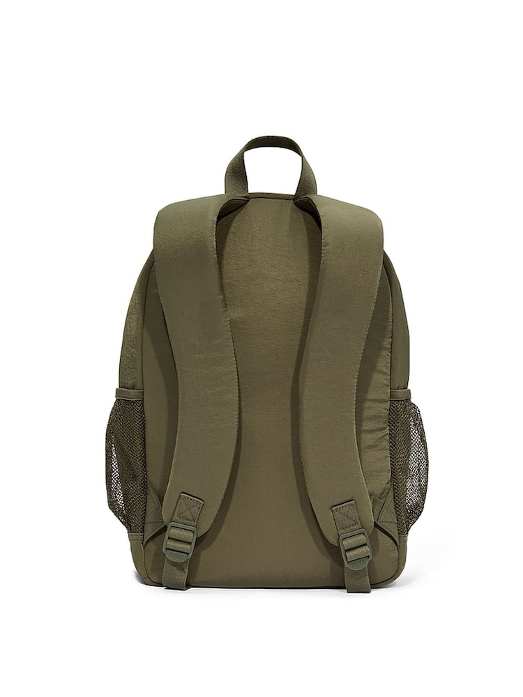 Victoria's Secret PINK Olive Green Puffer Backpack - Image 2 of 4