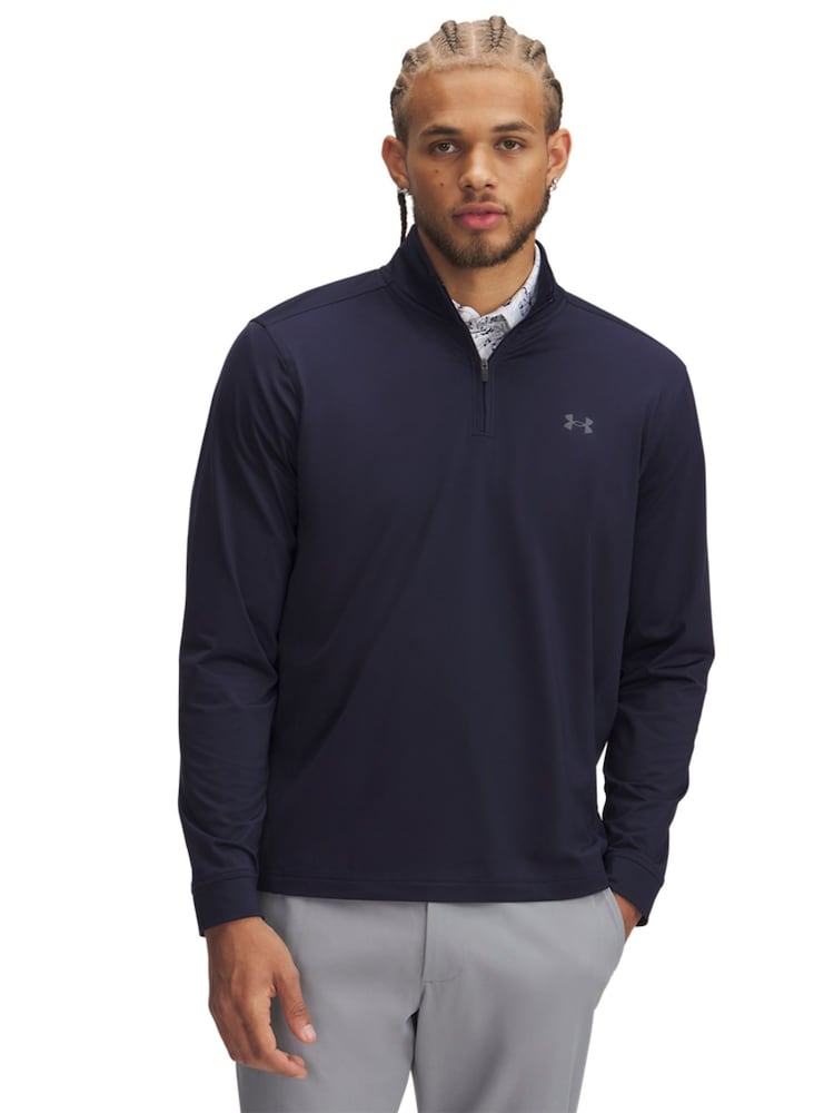 Under Armour Blue Drive 1/4 Zip Jumper - Image 1 of 3
