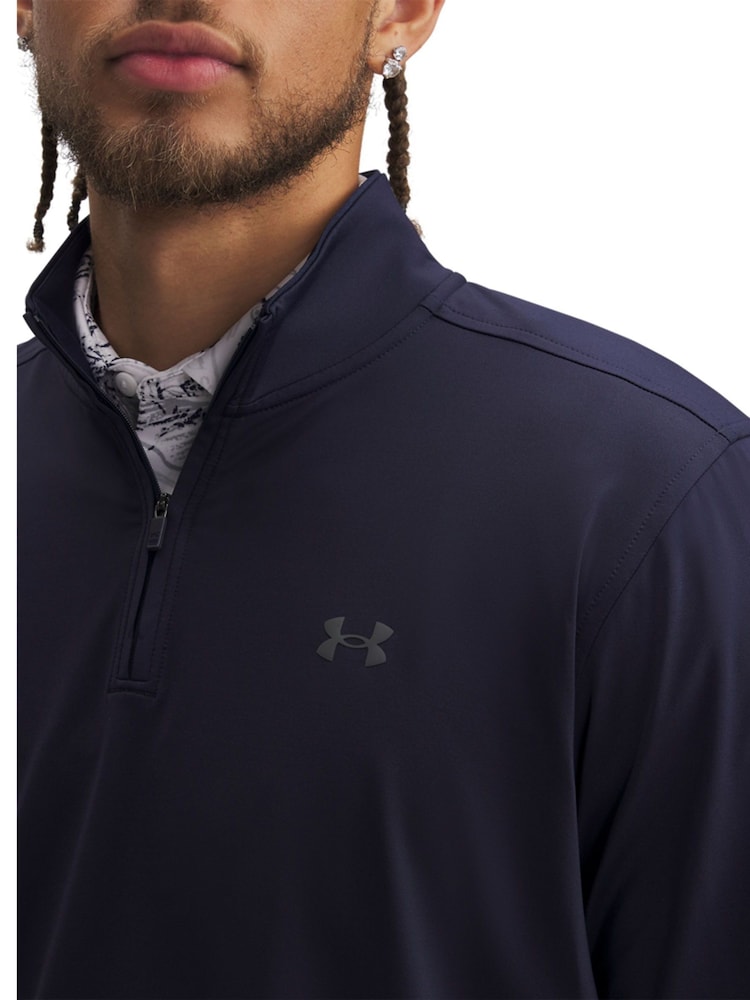 Under Armour Blue Drive 1/4 Zip Jumper - Image 3 of 3