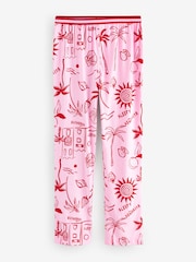 Red 100% Cotton Short Sleeve Pyjamas - Image 9 of 11