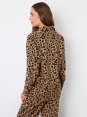 Threadbare Brown Print Ladies Leopard Shirt - Image 3 of 5