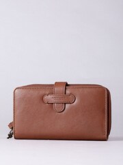 Lakeland Leather Brown Newby Tab Purse - Image 1 of 5