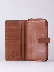 Lakeland Leather Brown Newby Tab Purse - Image 3 of 5