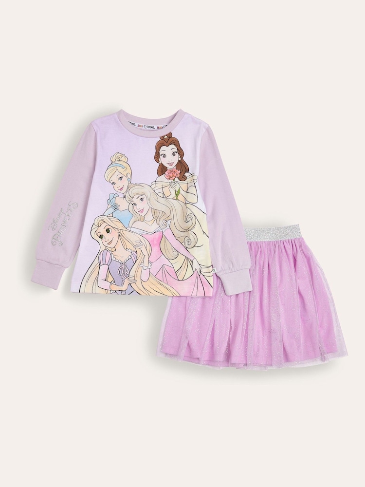 Brand Threads Girls Disney Princess 100% Cotton Top And Tutu Set - Imagen 1 de 4 Brand Threads Girls Disney Princess 100% Cotton Top And Tutu Set - Imagen 1 de 4