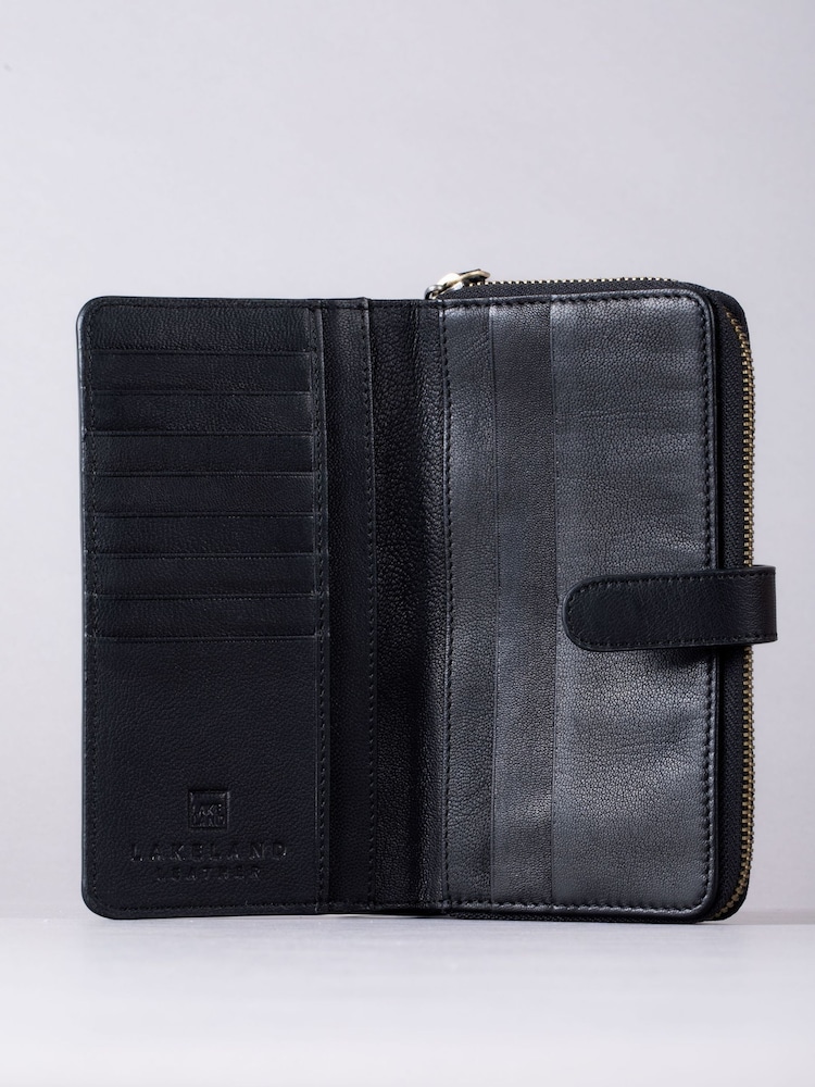 Lakeland Leather Black Newby Tab Purse - Image 3 of 4