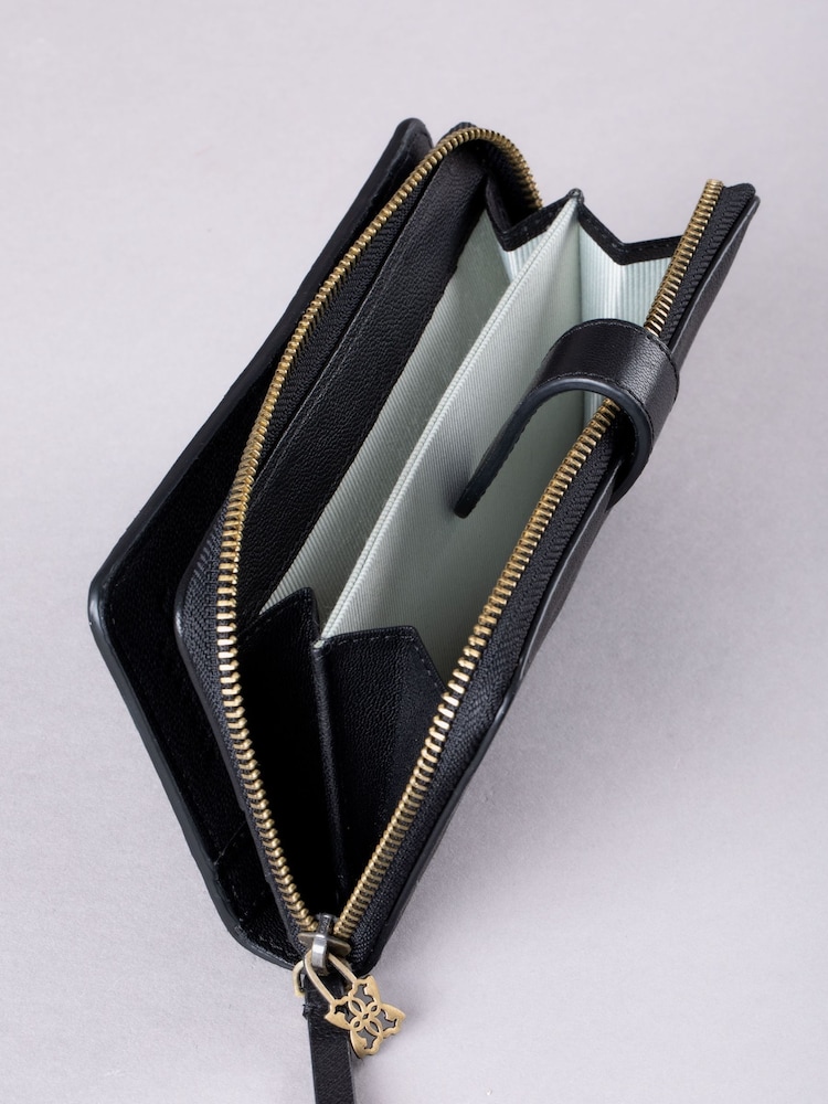 Lakeland Leather Black Newby Tab Purse - Image 4 of 4