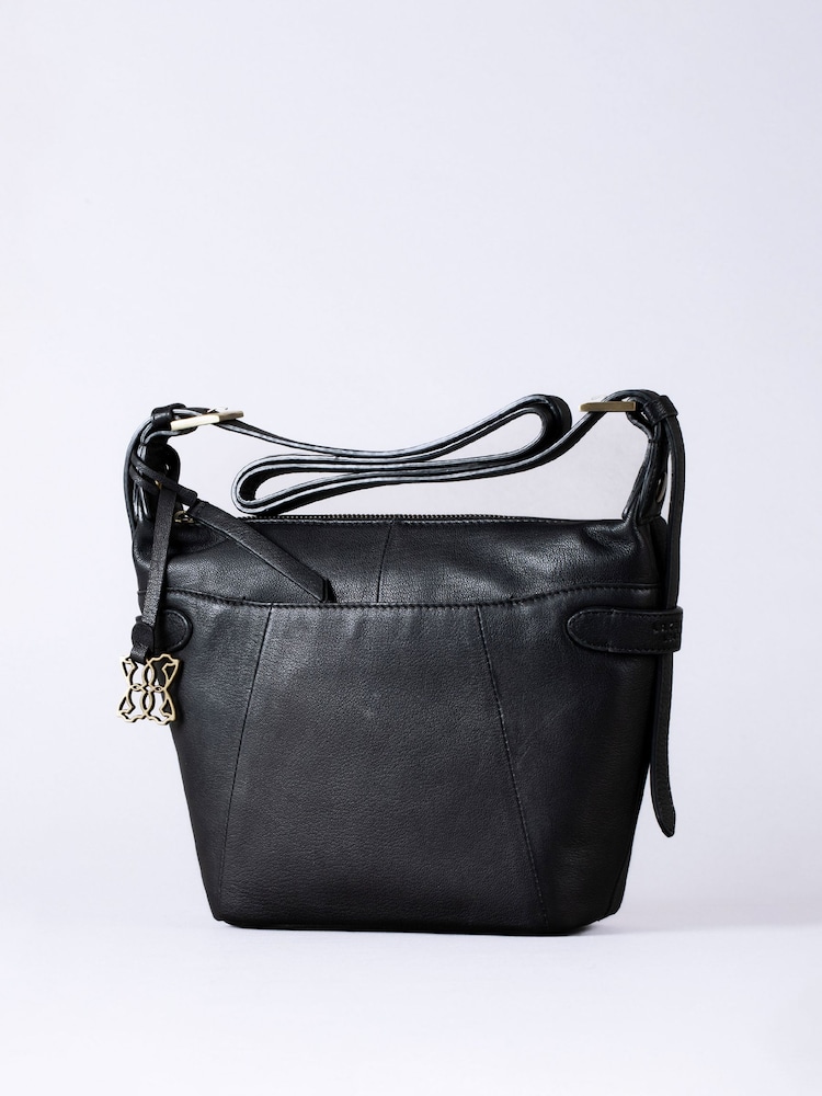 Lakeland Leather Black Newby Cross-Body Bag - Image 1 of 6