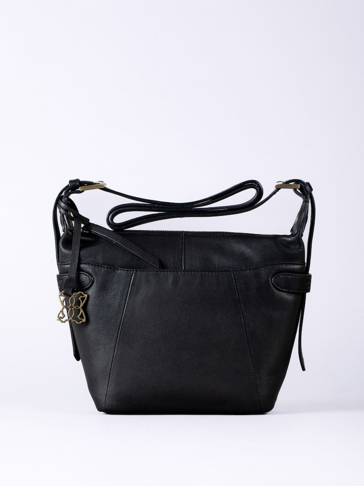 Lakeland Leather Black Newby Cross-Body Bag - Image 2 of 6