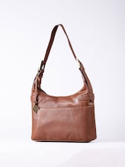 Lakeland Leather Brown Newby Hobo Shoulder Bag - Image 1 of 6