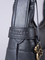 Lakeland Leather Black Newby Hobo Shoulder Bag - Image 4 of 6