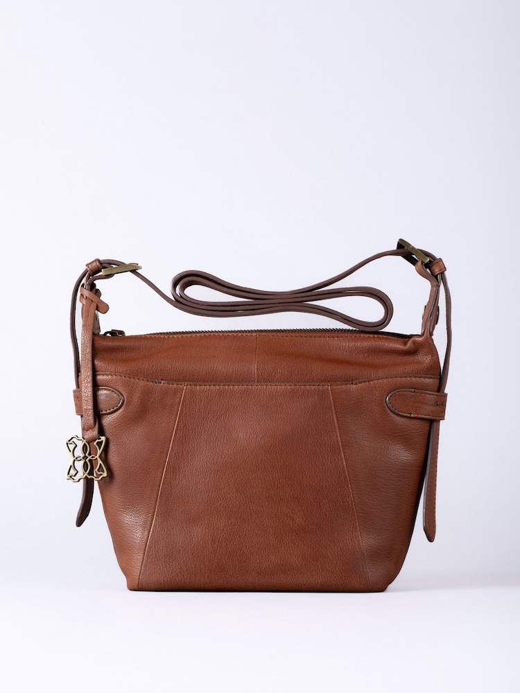 Lakeland Leather Brown Newby Cross-Body Bag - Image 2 of 6