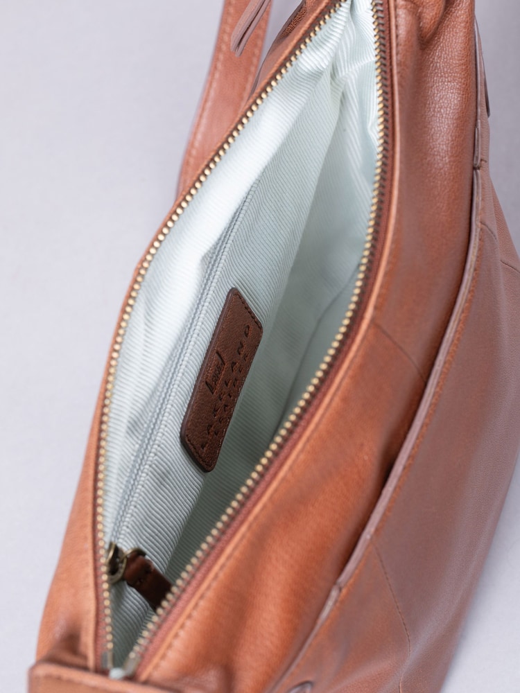 Lakeland Leather Brown Newby Cross-Body Bag - Image 6 of 6
