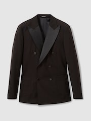 Reiss Shadow Double-Breasted Tuxedo Jacket in Wool - Image 2 of 6