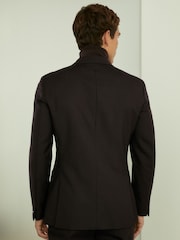 Reiss Shadow Double-Breasted Tuxedo Jacket in Wool - Image 4 of 6