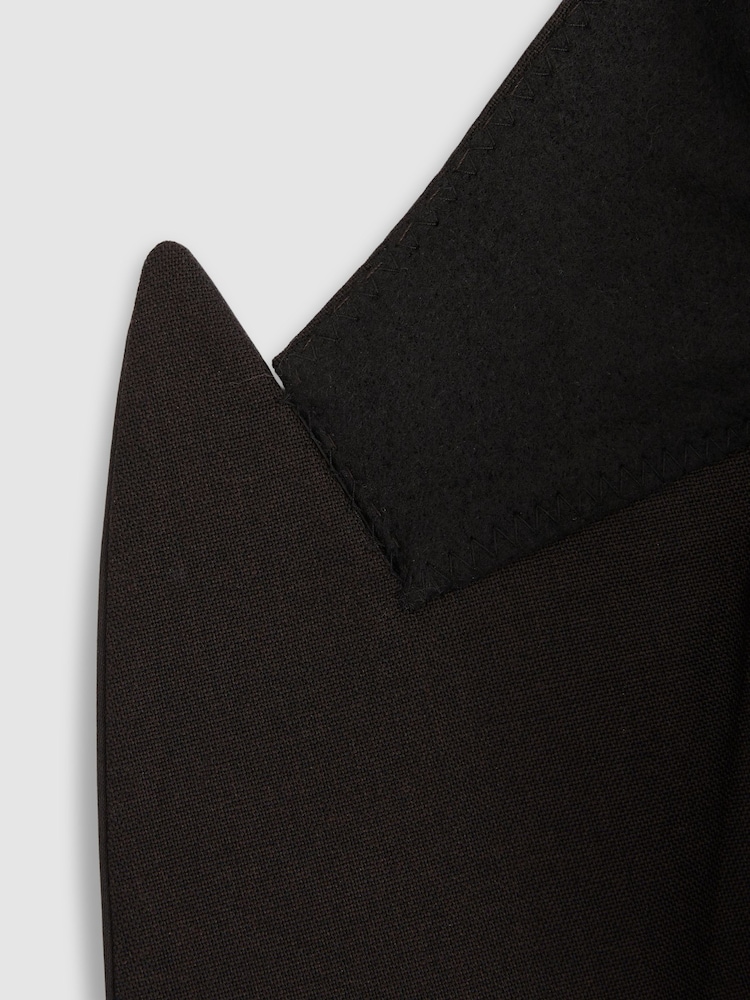Reiss Shadow Double-Breasted Tuxedo Jacket in Wool - Image 6 of 6