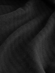 Black Linen Blend Wide Leg Trousers - Image 2 of 3