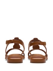 Clarks Brown Leather Ariany Sling Sandals - Image 6 of 7