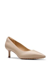 Clarks Natural Leather Adela Court Shoes - Image 3 of 7