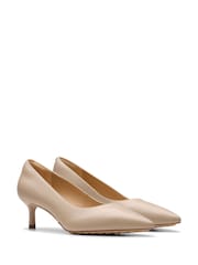 Clarks Natural Leather Adela Court Shoes - Image 4 of 7