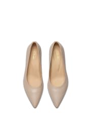 Clarks Natural Leather Adela Court Shoes - Image 5 of 7