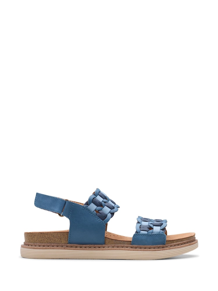 Clarks Blue Arwell Glide Sandals - Image 1 of 7
