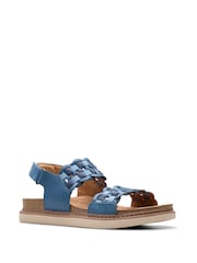 Clarks Blue Arwell Glide Sandals - Image 3 of 7