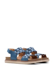 Clarks Blue Arwell Glide Sandals - Image 4 of 7