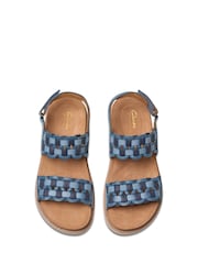 Clarks Blue Arwell Glide Sandals - Image 6 of 7