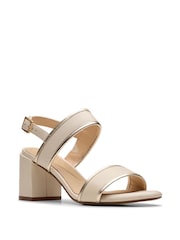 Clarks Cream Multi Ezoria Sling Sandals - Image 3 of 7
