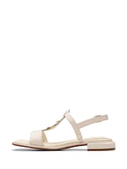 Clarks Cream Leather Ariany Sling Sandals - Image 2 of 7