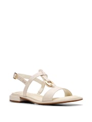 Clarks Cream Leather Ariany Sling Sandals - Image 3 of 7