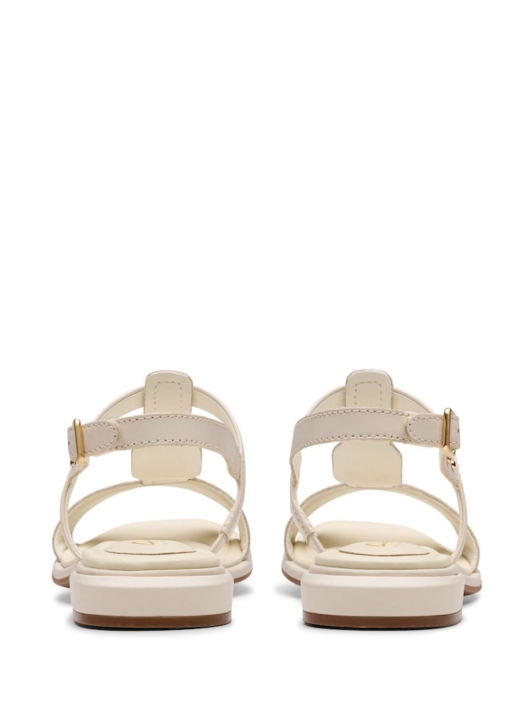 Clarks Cream Leather Ariany Sling Sandals - Image 6 of 7