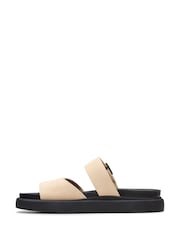 Clarks Cream Sde Aristella Mule Sandals - Image 3 of 7
