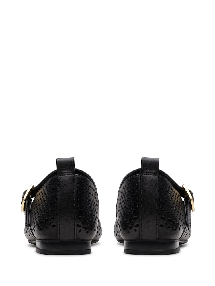 Clarks Black Leather Fawna Jane Shoes - Image 2 of 3