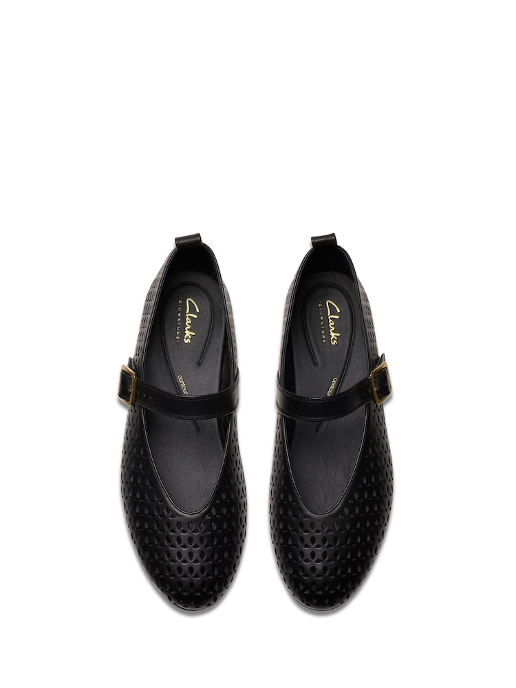 Negro - Clarks Leather Fawna Jane Shoes - Imagen 3 de 3 Negro - Clarks Leather Fawna Jane Shoes - Imagen 3 de 3